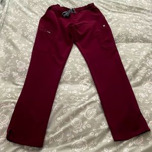 Figs XS Burgundy Yola scrubs. Excellent condition